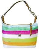 COACH HAMPTONS WATERCOLOR STRIPE HOBO