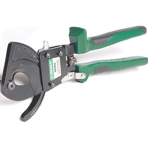 Greenlee 45206 Compact Ratchet Cable Cutter, 10 by 