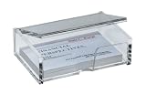 Produkt-Bild: Sigel VA112 Visitenkarten-Box, glasklar, Acryl, f&uuml;r bis zu 80 Karten (max. 90x58 mm), 1 ST
