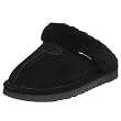 Bearpaw Suede Backless Slippers w/ Sheepskin Lining