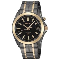 Seiko SKA420 Gunmetal Stainless Steel Black Dial Herrenuhr