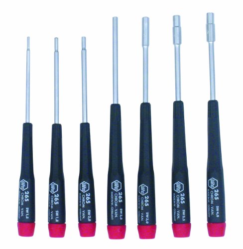 Wiha 26592 Nut Driver Set With Precision Handle, Metric, 7 Piece