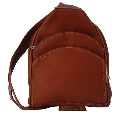 Three Pocket Sling Bag Color: Saddle On Sale