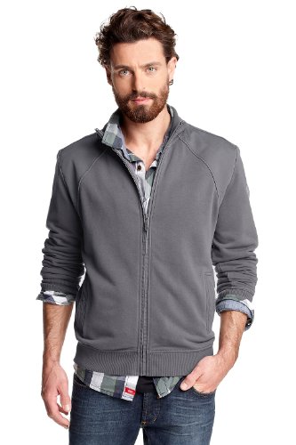 edc by ESPRIT Herren Sweatshirt 012CC2J002, Gr. 48 (M), Grau (stone grey 022) Preisvergleich