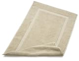 Pinzon Luxury Banded Bath Mat, Sand