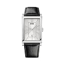 Hugo Boss - 1512384 - Montre Homme - Quartz Analogique - Cadran Argent - Bracelet Cuir Noir