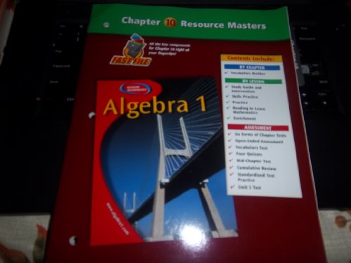 algebra 1 chapter 10 resource masters