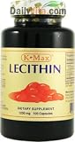 KMax Lecithin, 1200mg 100 Softgels
