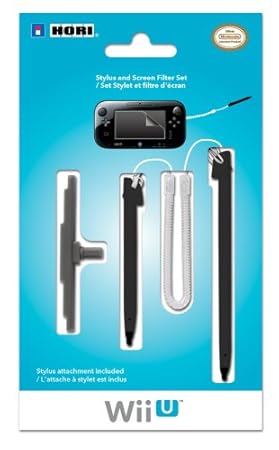 HORI Wii U Stylus and Screen Filter Set