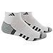adidas Men's Climalite II Low Cut Sock (2-Pair), White/Aluminum 2/Black/Medium Lead/Aluminum 2 Marl, Size 6-12