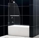 DreamLine SHDR-3534586-04 AQUA UNO 34 x 58 Single Panel Hinged Tub Door