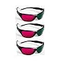 3D Glasses for Coraline 3D Movie - Acrylic (3 Pair) Magenta & Green - UPGRADE from Cardboard