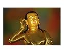 Golden statue of Tibetan Buddhist Saint Milarepa People Photographic Poster Print by Maciej Wojtkowiak, 24x20