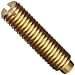 Brass Vee Jewel Assembly Spring Loaded .750" Length , Angle 85 / 95 Degrees , Vee Depth .025" / .030" , #10-32 Thread