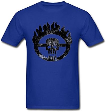 Xiaochen Men's Mad Max Logo Short Sleeve T-shirts XXXL Royal Blue