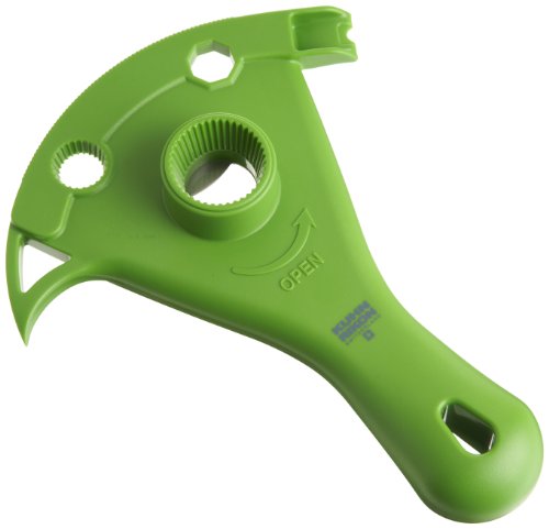 Kuhn Rikon Multi Function Jar Opener, 9-Inch, Green