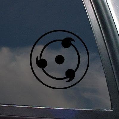 Black Art Decor Decoration Window Naruto Notebook Laptop Auto Helmet Bike Die Cut Sharingan Anime Sticker Car Vinyl Car