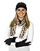 Women's 3 Piece Micro Fleece Hat, Scarf & Gloves Winter Set