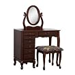 Jewelry Armoire & Vanity Table Set Heirloom Cherry By Powell Furniture