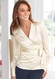 Charmuese Wrap Blouse