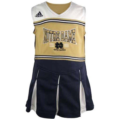adidas Notre Dame Fighting Irish Navy Blue Youth Two-Piece Cheerleader Dress - (Large)