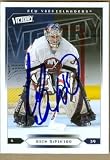 Rick DiPietro Autographed/Hand Signed Hockey Card (New York Islanders) 2005 UD Victory #121