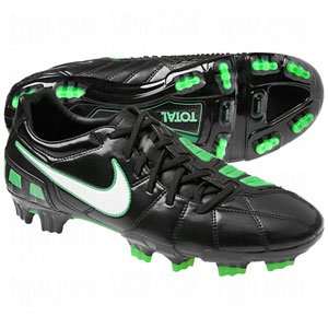 Nike Mens Total90 Strike Soccer Cleats-Black/Green