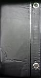 NEW VINYL SHOWER CURTAIN LINER WITH MAGNETS - BLACK