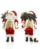 Holiday Lane African-American Traditional Christmas Santa Figurine, 16