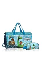 Disney Bolsa de viaje + Neceser The Good Dinosaur Aargh ! (Azul)