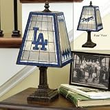 Los Angeles Dodgers 14 Art Glass Table Lamp