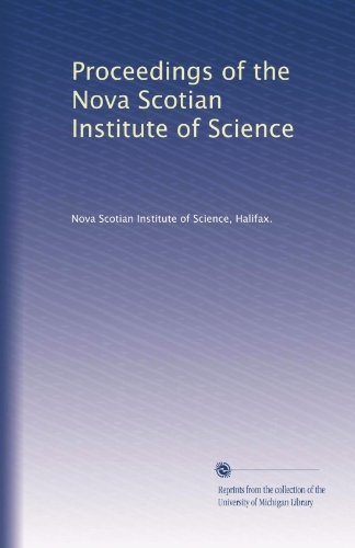 Proceedings of the Nova Scotian Institute of Science
