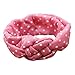 DZT1968(TM)Baby Girl Newest Round Dot Turban Headband Head Wrap Knotted Hair Band (Pink)