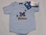 Michigan Wolverines (University of) NCAA Blue Short Sleeve T-Shirt Baby/Infant Onesie 24 Months