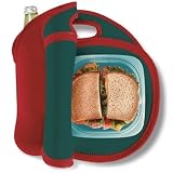 Built NY Lunch Tote - Ski Patrol Red / Pacific Green