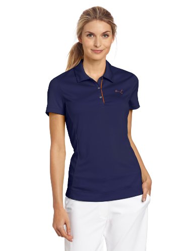 Puma Golf NA Women's Tech Short Sleeve Polo Tee, Patriot Blue, X-Large On Sale