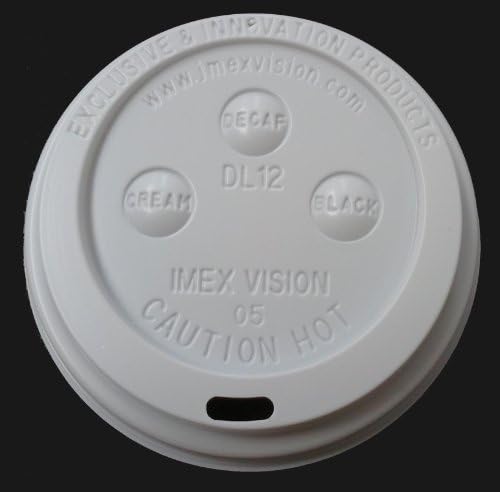 Dome Lid for 12-20oz. Hot Paper Cup White/1000 ct.