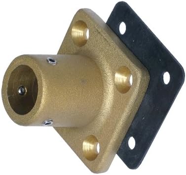 MORAD M88 Flange mount for 1 stanchion pipe White, MFG# 9065 / MOR-9065 /