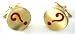 Red & Gold Circle Question Mark Cufflinks
