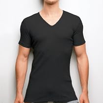 グンゼ(GUNZE) THE GUNZE NEXTRA-COTTONリブ VネックTシャツ CK8115N
