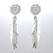 Ray Tracey Sword, Feather and Corn Earrings in Sterling Silver, #8623 Image