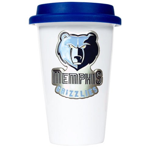 Memphis Grizzlies Ceramic Travel Cup (Team Color Lid)