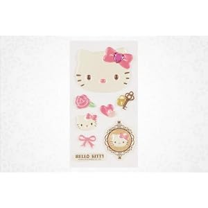 Hello Kitty Pearl Puffy Stickers: Heart Stitch