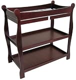 Badger Basket Cherry Sleigh Style Baby Changing Table