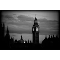 Big Ben Skyline London England Black and White Print LNBW2296 4x6