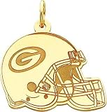 14K Gold NFL Green Bay Packers Football Helmet Charm