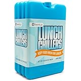 Bentgo Ice Lunch Chillers - Ultra-thin Ice Packs (4 Pack - Blue)