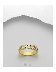 Heart Ring In Brass