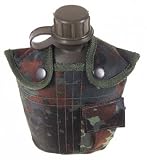 US Plastik Feldflasche flecktarn