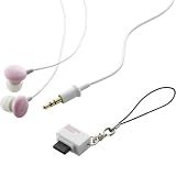 ELECOM 平型コネクター付きイヤホン 携帯電話対応イヤホン Sundries Colors ピンク 1.2ｍ EHP-CINT20PN